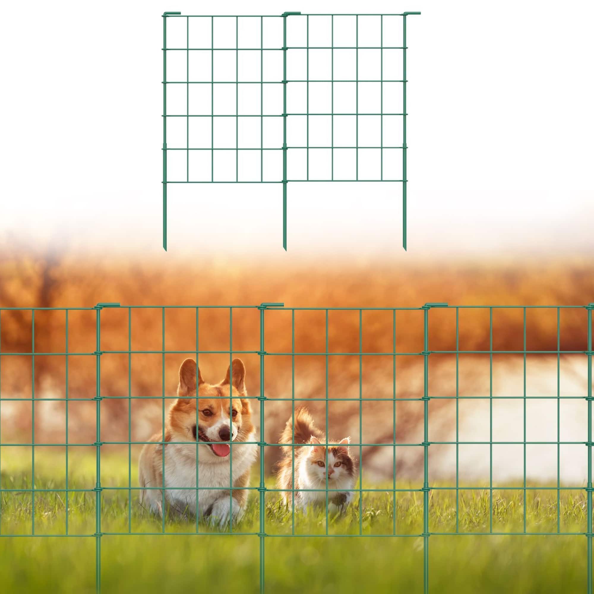 NEX™ Green Rustproof Metal Folding Fence, 35ct.
